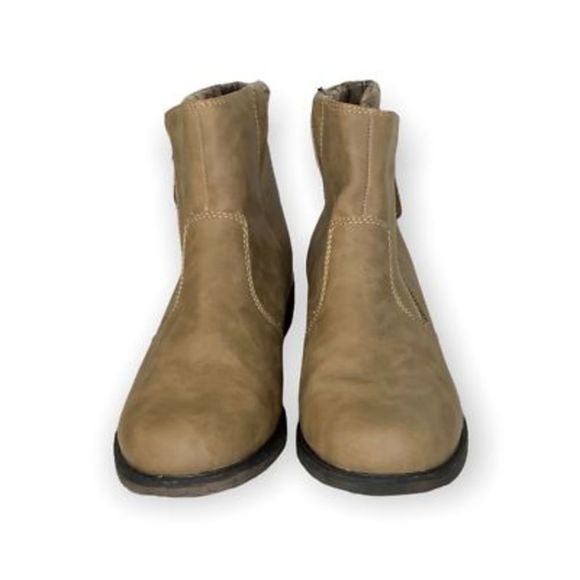 Sporto Womens Halley Ankle Boots Brown Plaid Lined Block Heels Zip  8.5 M New - Picture 4 of 11